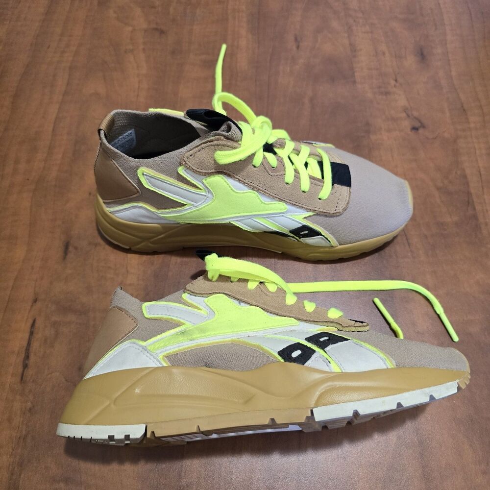 Reebok By Victoria Beckham Bolton Sock Lace Up Sneakers Camel Tan Fu7551 Us 5 View 3